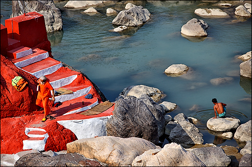 The Sadhu and the young man