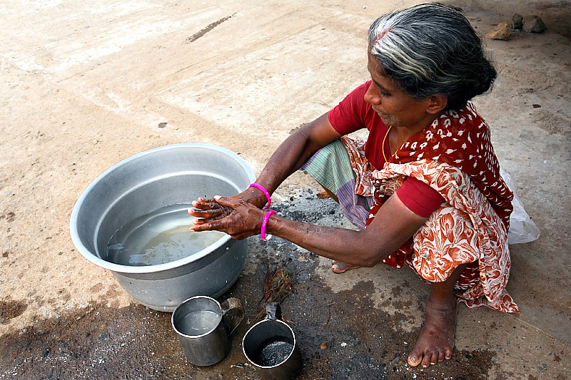 Washing up