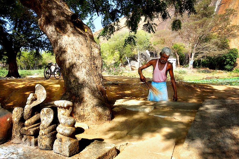 At the Pillaiyar Kovil