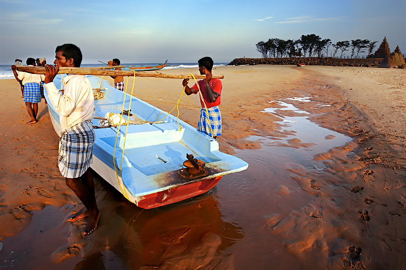 Carrying to sea