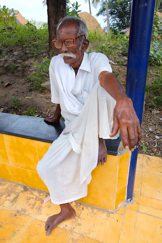 Waiting at the busstand
