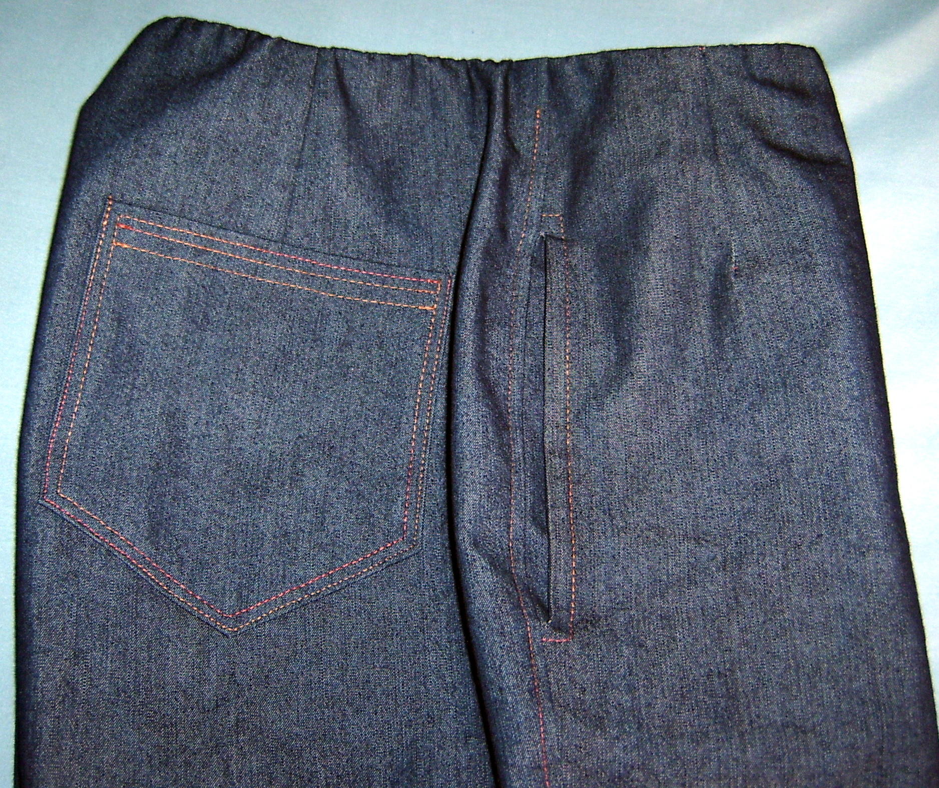 Patch and Inseam Pocket on Jeans