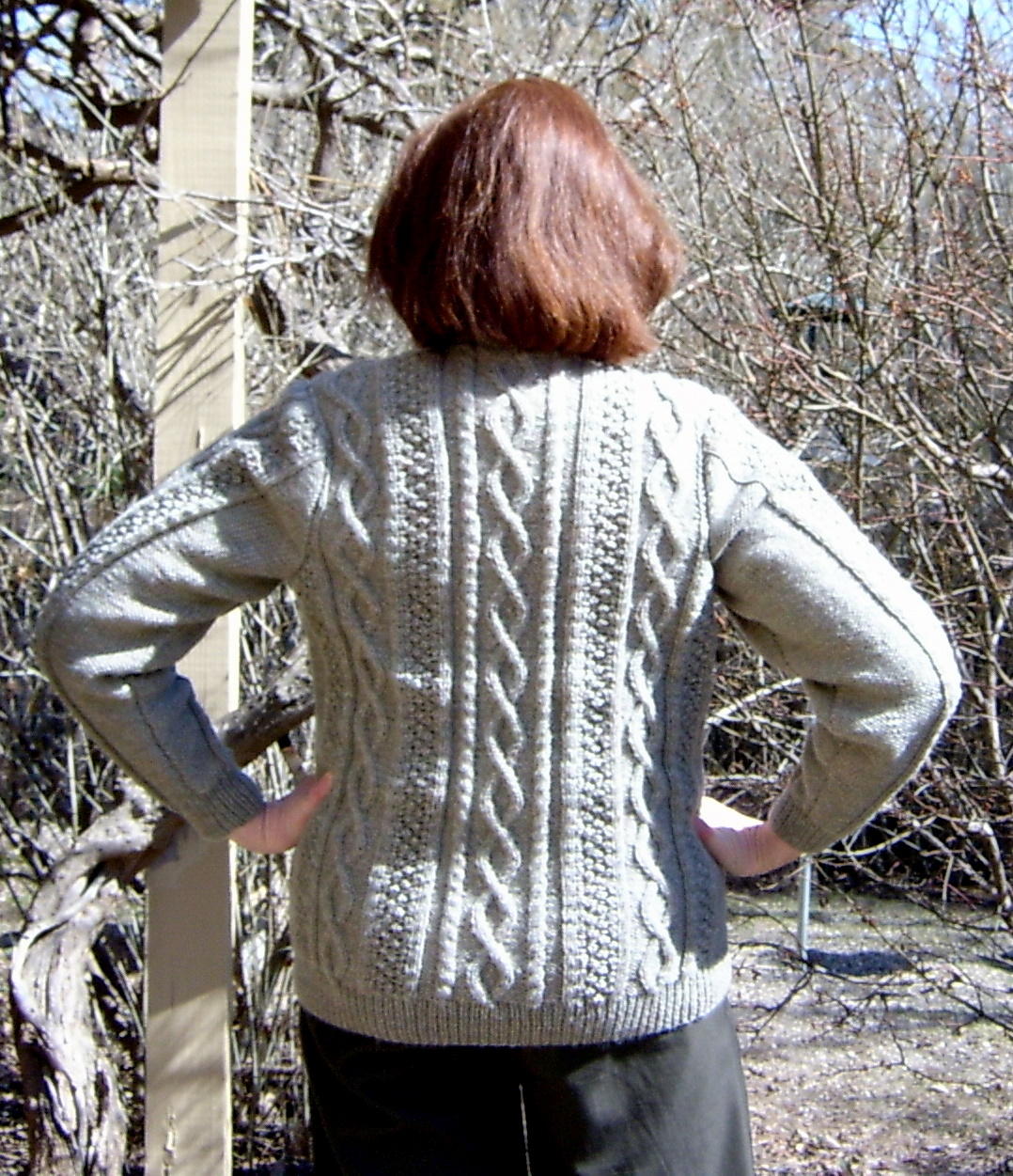 Back View Bendigo Cardigan