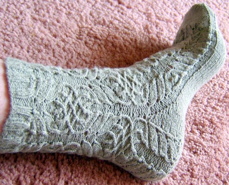 Twisted Flower Sock