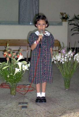 Cantando en la iglesia