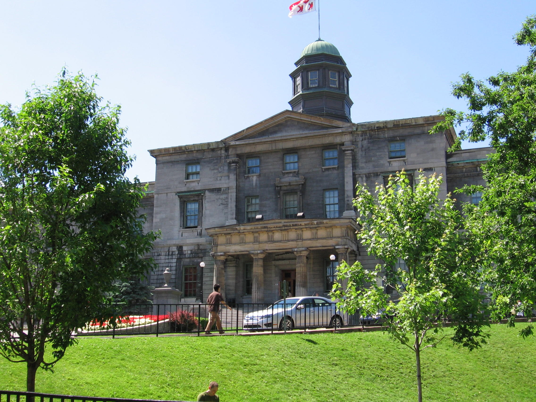 On the campus of McGill University