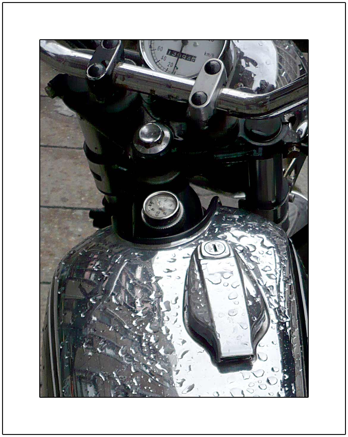 Rainy Day Motor Bike