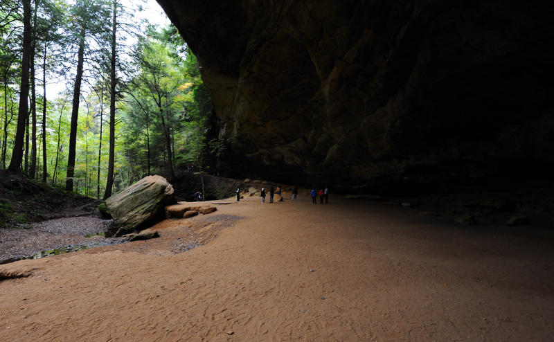 Ash Cave to Scale