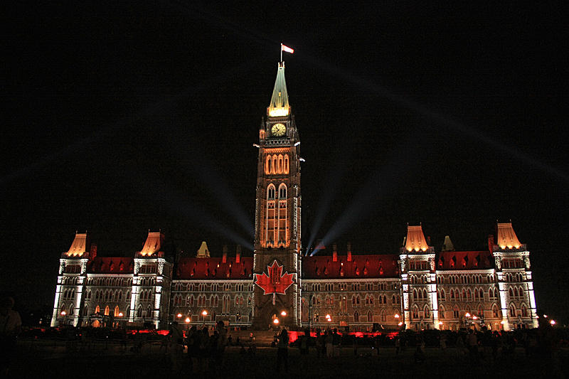 The Peace Tower and the Sound and Light Show