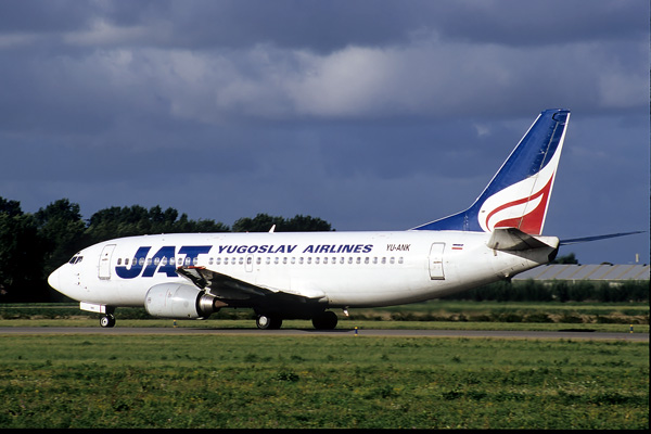 JAT YUGOSLAV AIRLINES BOEING 737 300 AMS RF  V100F.jpg