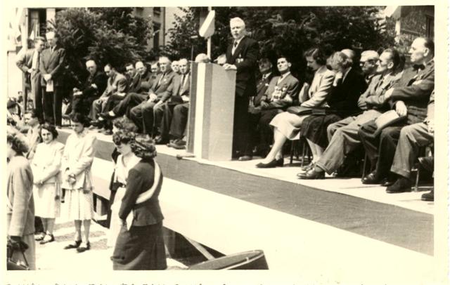 Inauguration de la Place du Gal. Leclerc 1948