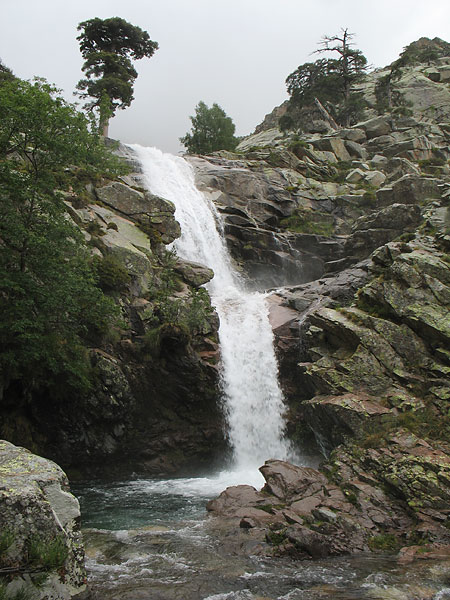 traverse de la Corse, les cascades de Radule