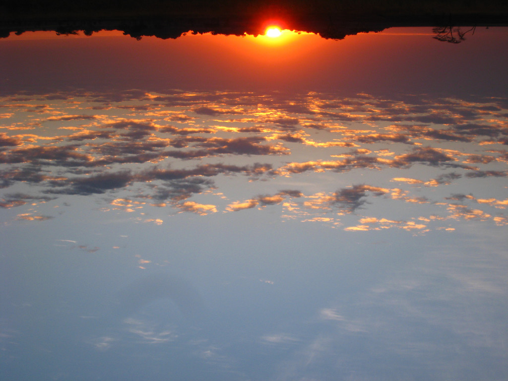 Upside-down sunrise
