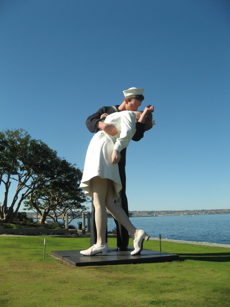 The Sailor & The Nurse Saying Goodbye