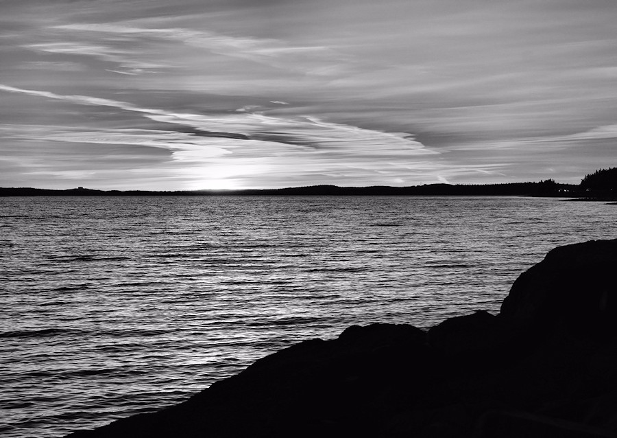 DSC04330 - B&W Sunset