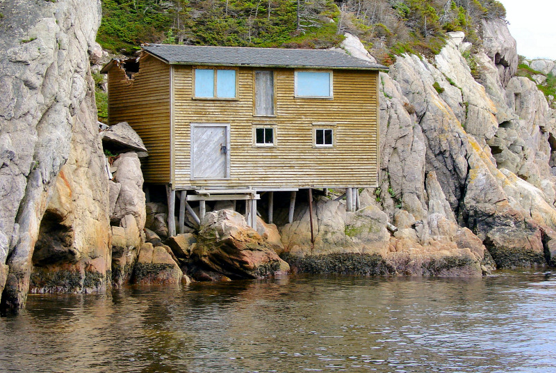 An old fishing stage at Shoe Cove, Notre Dame Bay