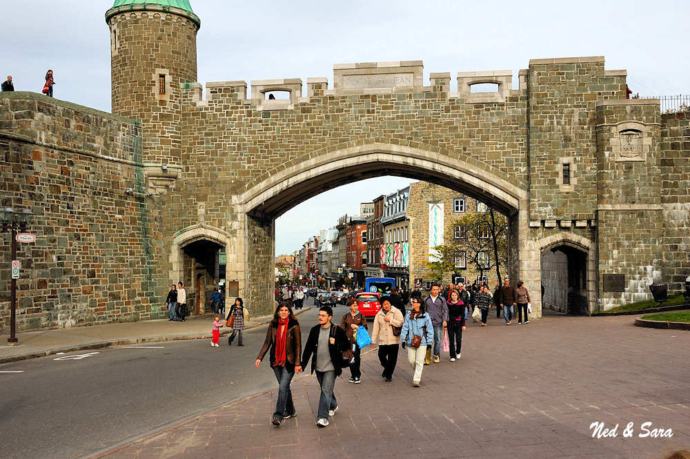 Porte St Jean gate to old Quebec