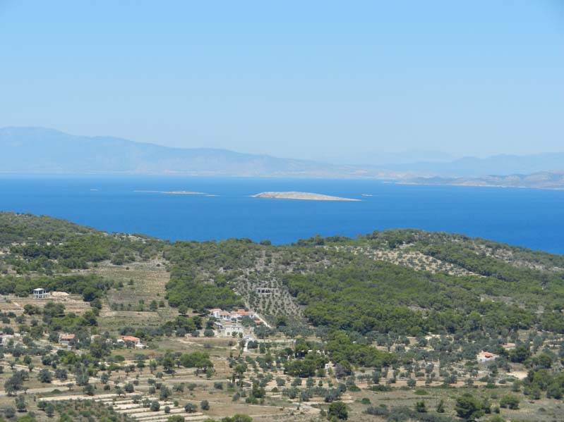 View from the hill of Aphaea, across to Athens