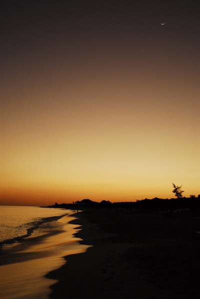 Por do Sol e Lua