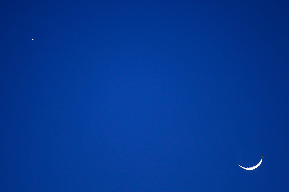 Crescent Moon and Venus