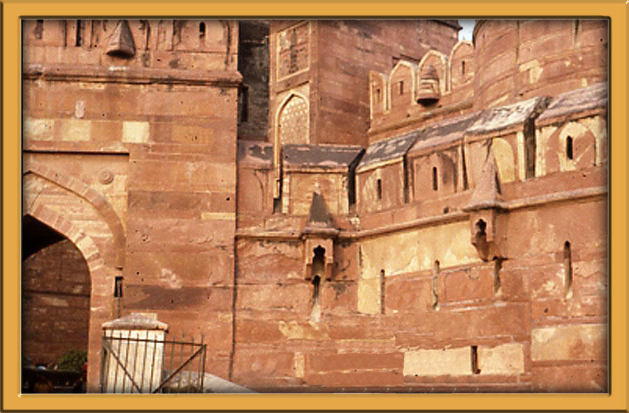 Agra Fort walls