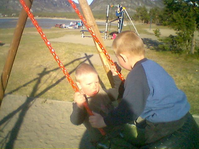 joshua and lukas at the beach