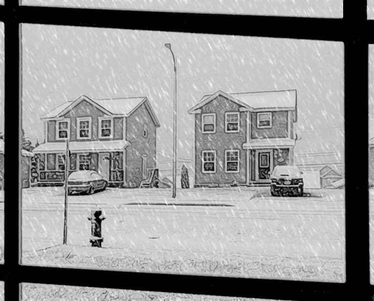 First Snow Sketch
