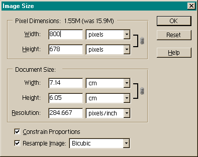 Image Sizing for the Web - 2/5