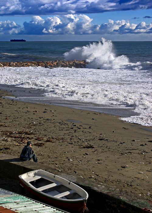 Looking at the sea*