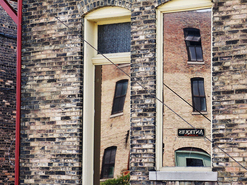 Alley Reflections<br>by Bev Brink