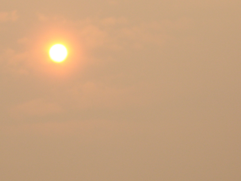 Hazily Scorching Sun (original photo)