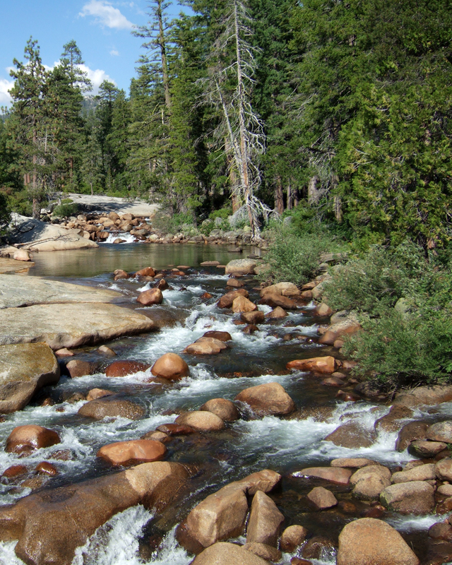 View from Nevada Falls Bridge<br>by ???????