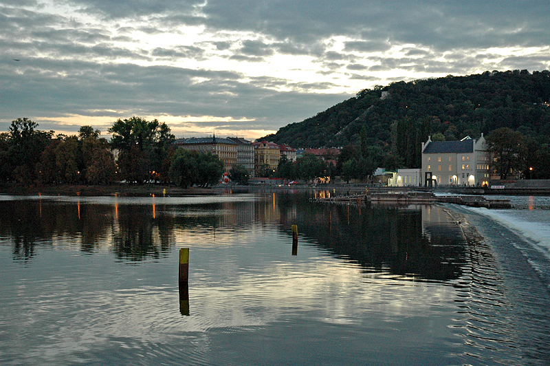 Dusk on the Vltava