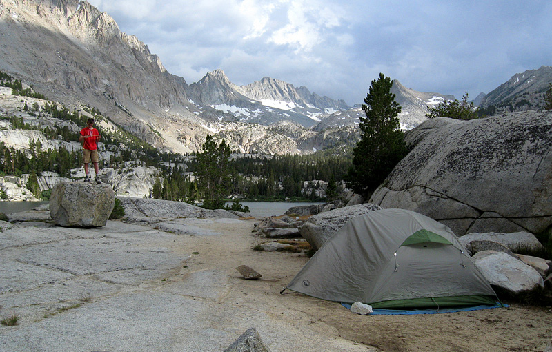 Camp at Blue Lake
