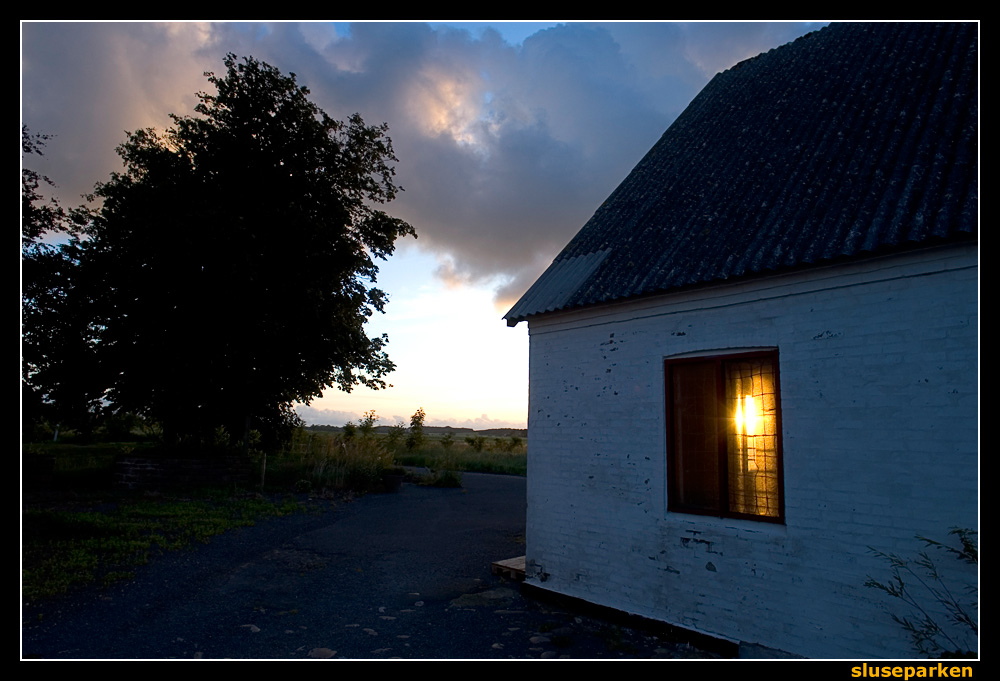 sunrise in window