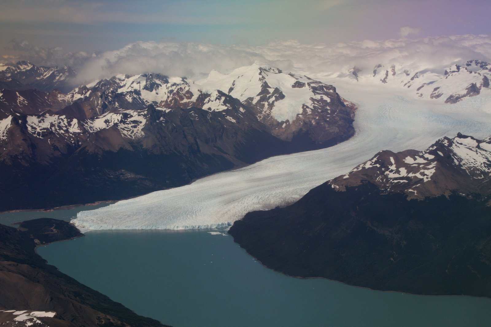 Perito Moreno glacier from air