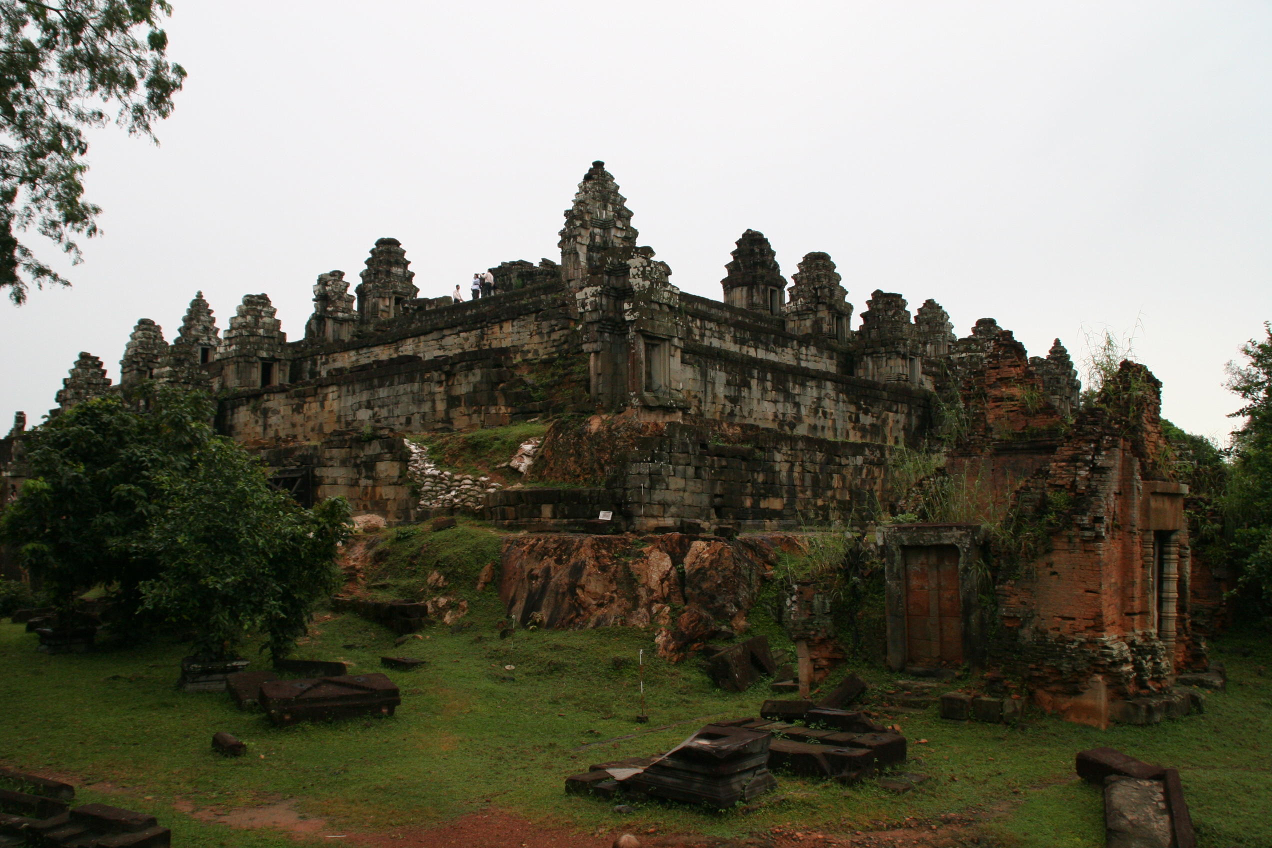 Phnom Bakheng is a mountain temple consisting of five square terraces of diminishing size