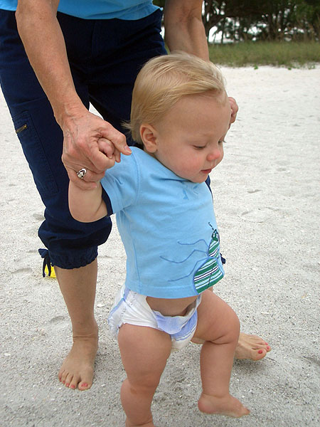 Walking on sand