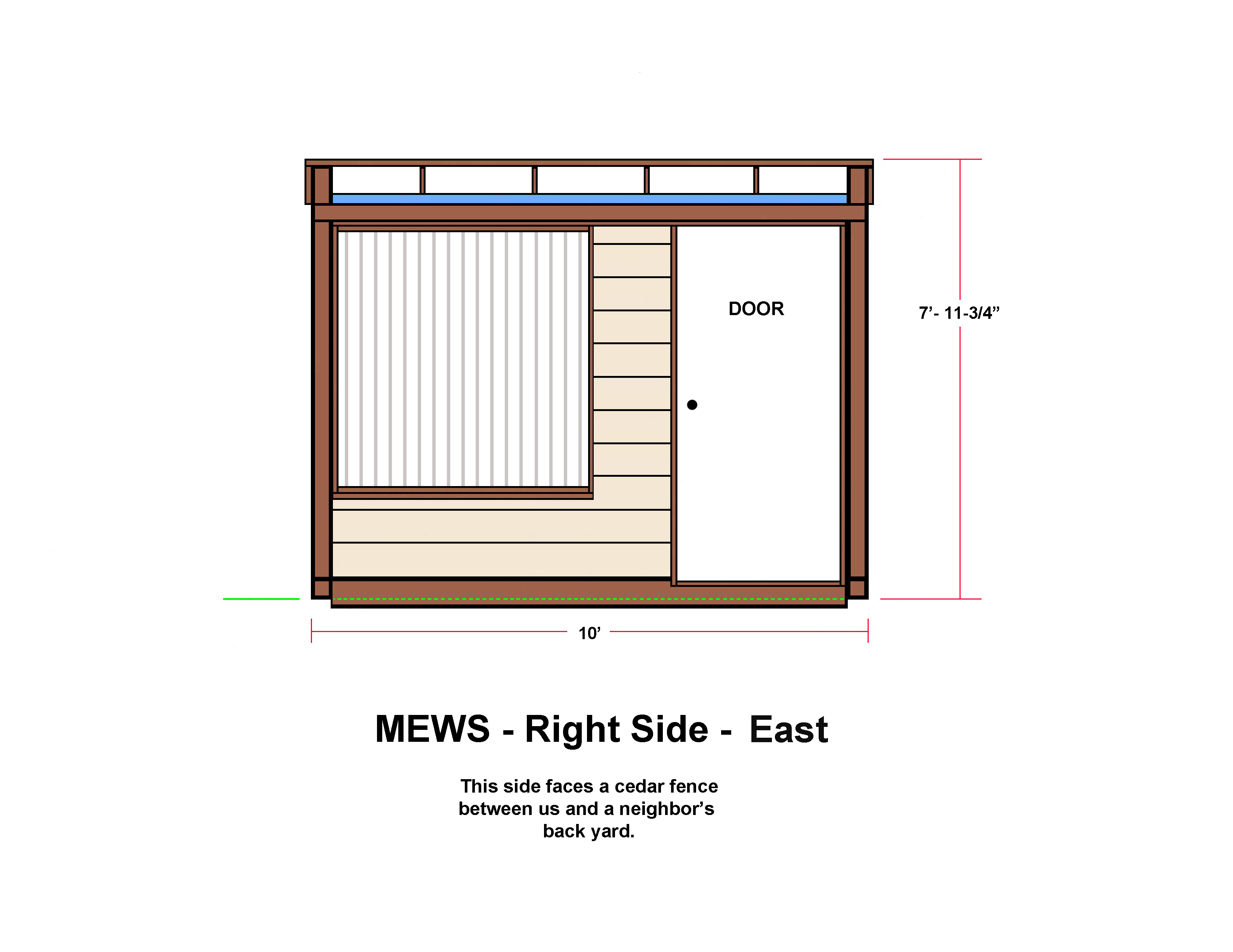 MEWS - Right Side - East - Long Window Version
