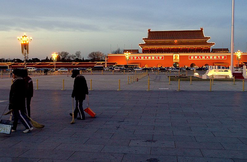 End of the day in Tiananmen Square- Omar