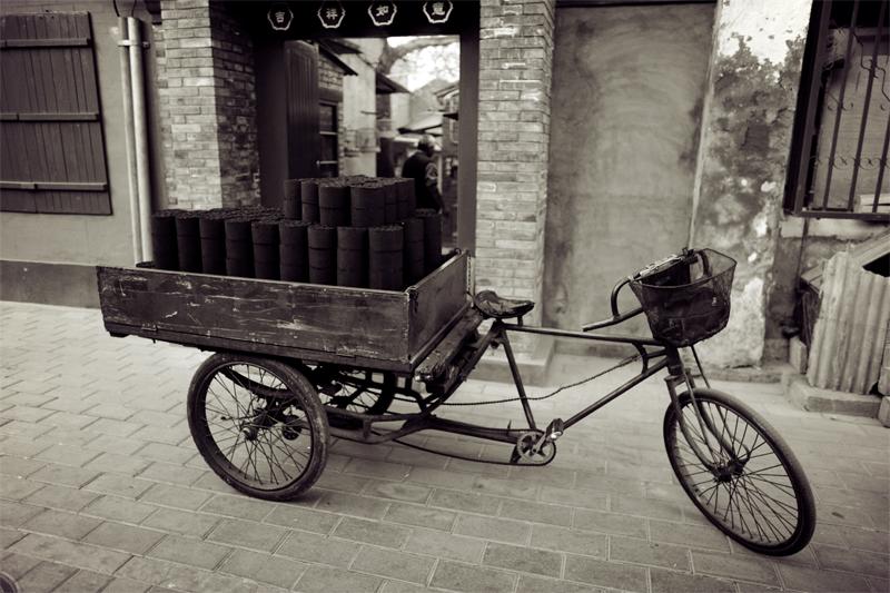 Coal delivery in Houtong near Bell and Drum Towers, Beijing