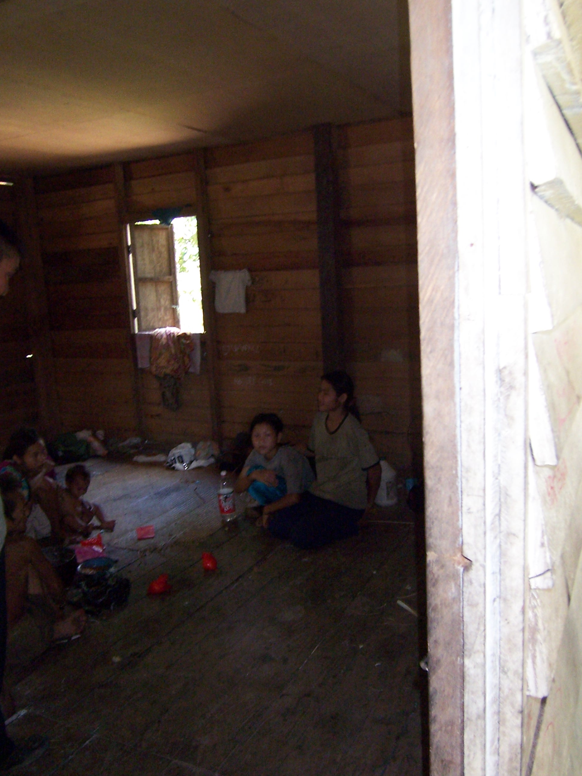 We met Lujan Sayat here in this dark Rumah Sakai, a half way house for Penan during their visit to the clinic