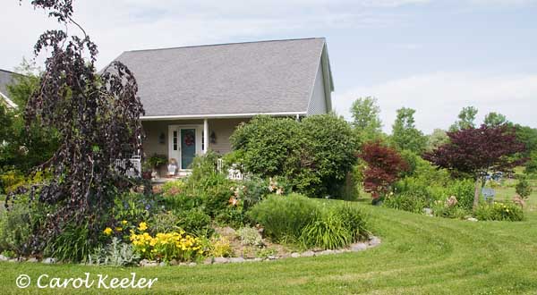 Front of House Showing Side Garden