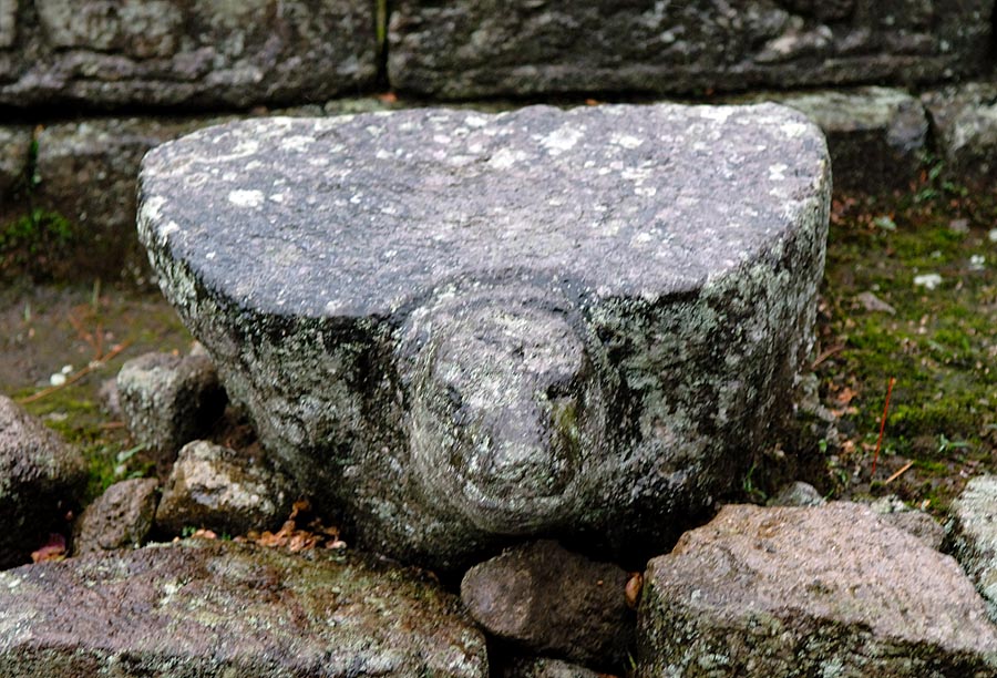 Cetho Temple - flat topped turtle