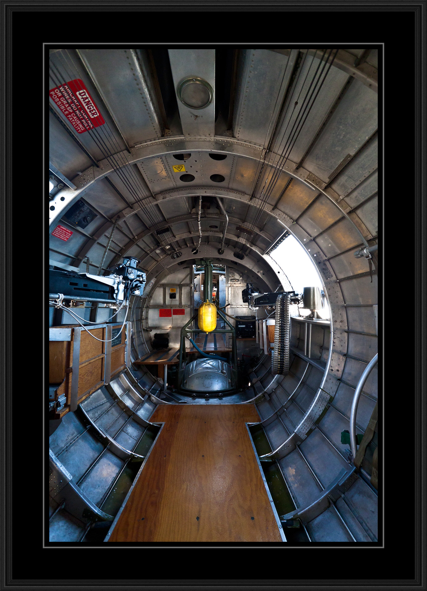 B-17 rear of the aircraft looking forward