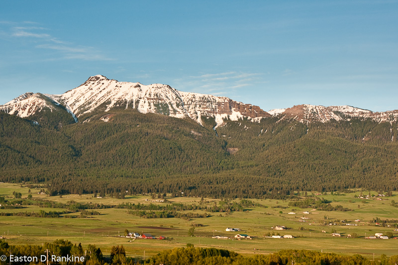 Morning and the Wallowa Mountains