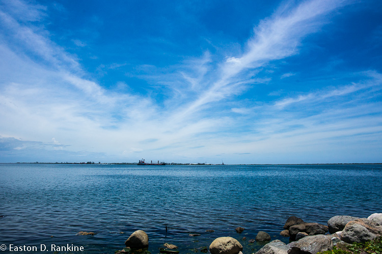 Looking Across the Kingston Harbour Toward Port Royal