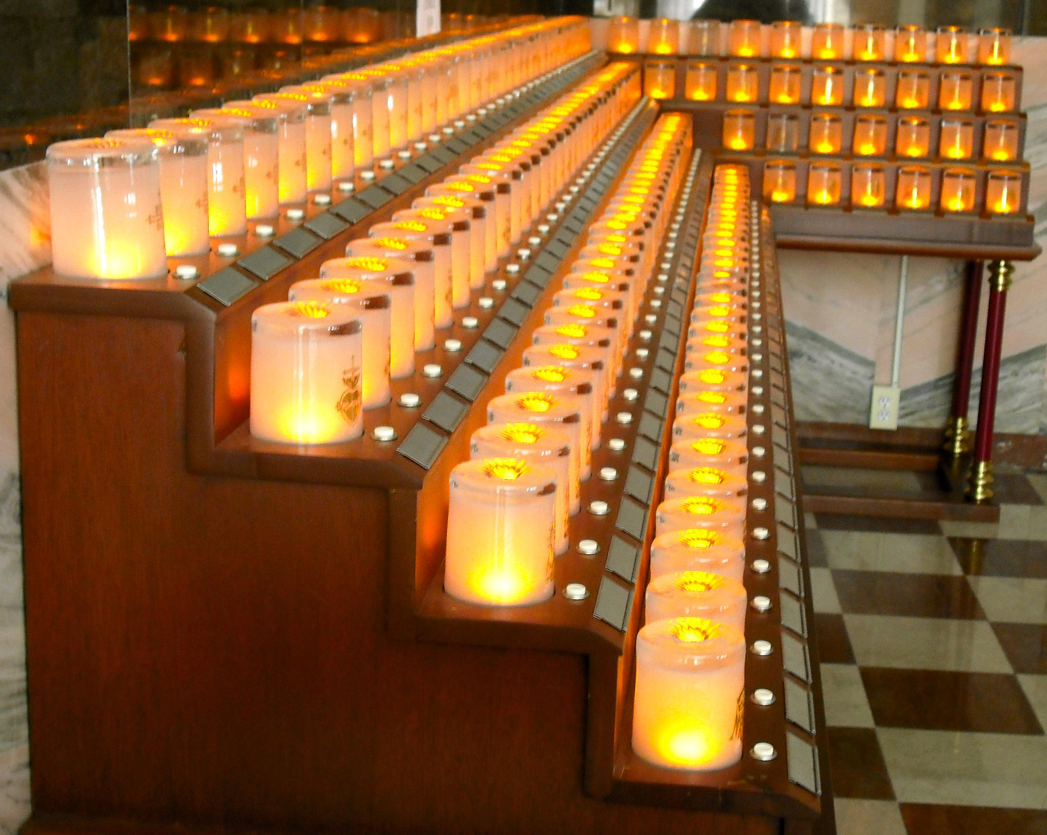 Memorial Lights In The Lower Chapel