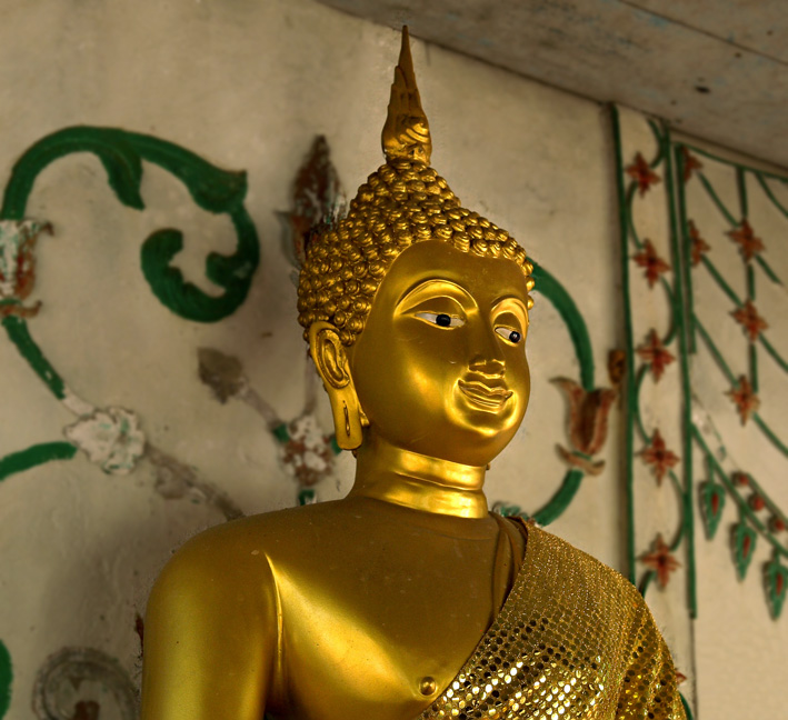 Buddha image enrobed