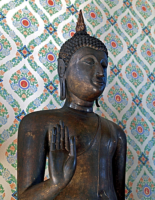 Walking Buddha image of the Sukhothai period